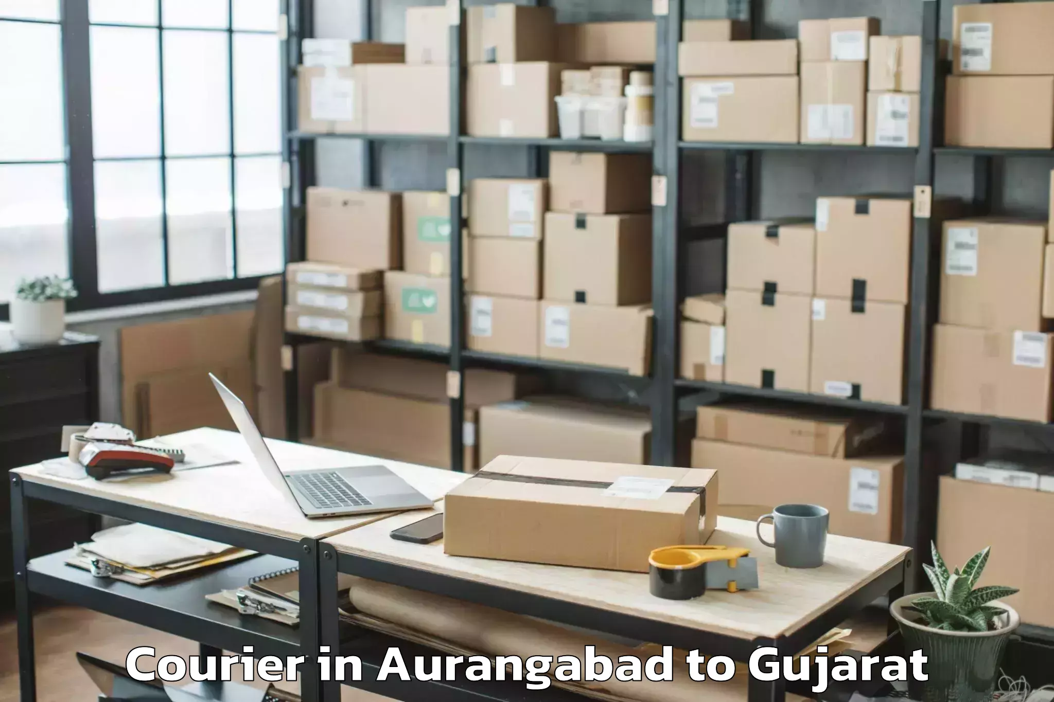 Book Aurangabad to Jetalsar Courier Online